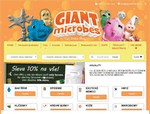 Tablet Screenshot of giantmicrobes.cz